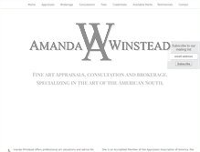 Tablet Screenshot of amandawinstead.com